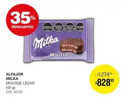 Atomo Conviene Milka alfajor mousse leche oferta