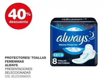 Atomo Conviene Always protectores/ toallas femeninas oferta
