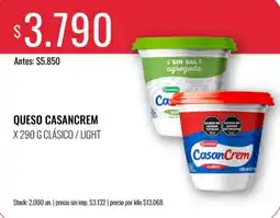 Supermercados Tadicor Casancrem queso clásico / light oferta