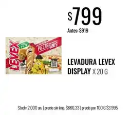 Supermercados Tadicor Levadura Levex oferta