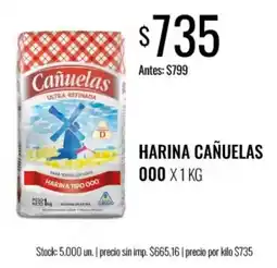 Supermercados Tadicor Cañuelas harina cañuelas 000 oferta