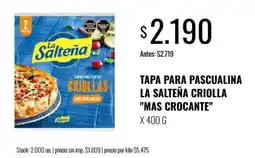 Supermercados Tadicor La salteña tapa para pascualina criollas oferta