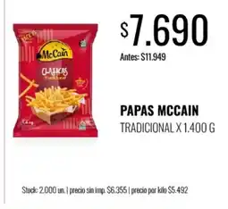 Supermercados Tadicor McCain papas tradicional oferta