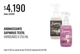 Supermercados Tadicor Saphirus aromatizante textil oferta
