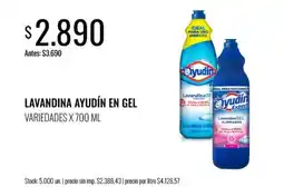 Supermercados Tadicor Ayudin lavandina en gel oferta