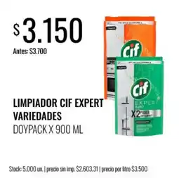 Supermercados Tadicor Cif limpiador cif expert variedades oferta