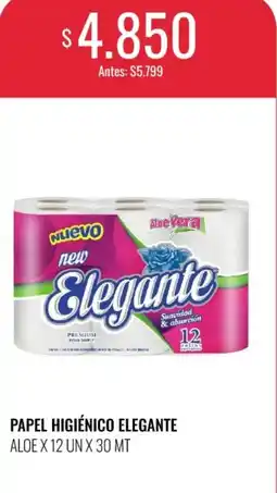 Supermercados Tadicor Elegante papel higiénico oferta