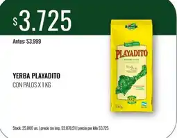 Super MAMI Playadito yerba mate oferta