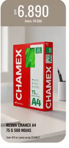 Supermercados Tadicor Chamex resma a4 oferta