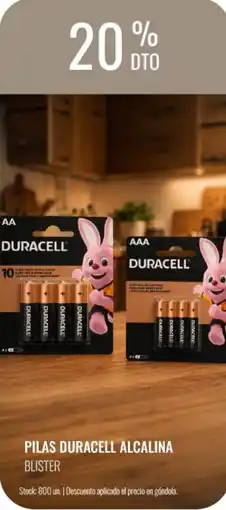 Supermercados Tadicor Duracell pilas alcalina oferta