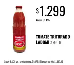 Super MAMI Ladomi tomate triturado oferta