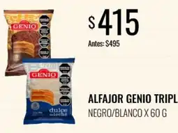 Super MAMI Genio alfajor tripl negro/blanco oferta