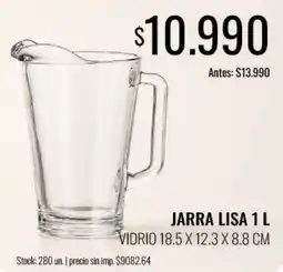 Supermercados Tadicor Jarra lisa 1 l oferta