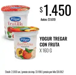 Super MAMI Tregar yogur con fruta oferta