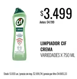 Super MAMI Cif limpiador crema oferta