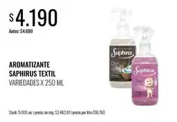 Super MAMI Saphirus aromatizante textil oferta
