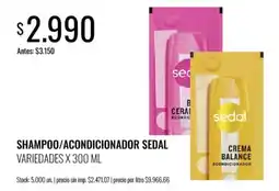Super MAMI Sedal shampoo/acondicionador oferta