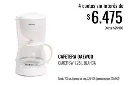 Super MAMI Daewoo cafetera oferta