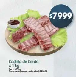 Supermercados Buenos Días Costilla de Cerdo oferta