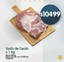 Supermercados Buenos Días Vacío de Cerdo oferta
