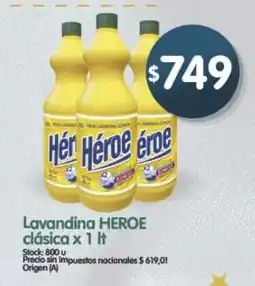Supermercados Buenos Días Héroe lavandina clásica oferta