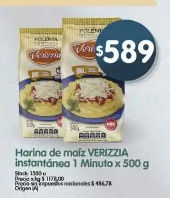 Supermercados Buenos Días Verizzia harina de maíz instantánea 1 Minuto oferta