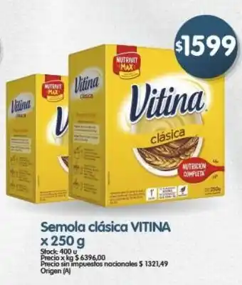 Supermercados Buenos Días Vitina semola clásica oferta