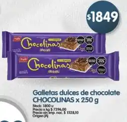 Supermercados Buenos Días Chocolinas galletas dulces de chocolate oferta
