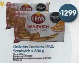 Supermercados Buenos Días Leiva galletas crackers sandwich classicas oferta