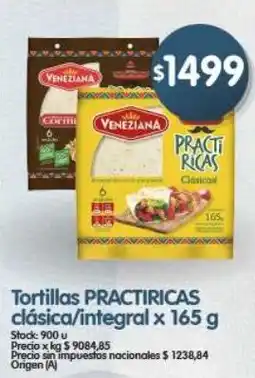 Supermercados Buenos Días Veneziana tortillas practiricas clasica/integral oferta