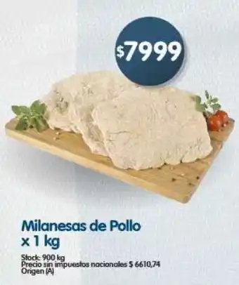 Supermercados Buenos Días Milanesas de Pollo oferta