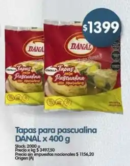 Supermercados Buenos Días Danal tapas para pascualina oferta