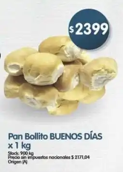 Supermercados Buenos Días Pan Bollito Buenos días oferta