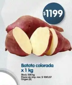 Supermercados Buenos Días Batata colorada oferta