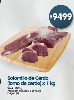 Supermercados Buenos Días Solomillo de Cerdo oferta