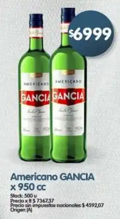 Supermercados Buenos Días Gancia americano oferta