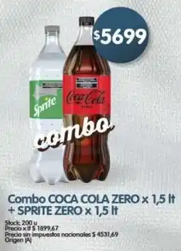 Supermercados Buenos Días Coca cola zero combo oferta