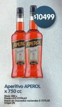 Supermercados Buenos Días Aperol aperitivo oferta