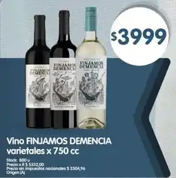 Supermercados Buenos Días Finjamos demencia vino varietales oferta