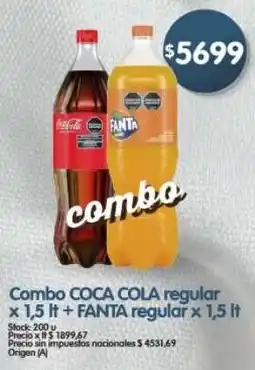 Supermercados Buenos Días Coca cola combo fanta oferta