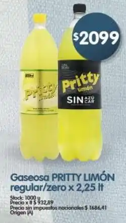 Supermercados Buenos Días Pritty limón oferta