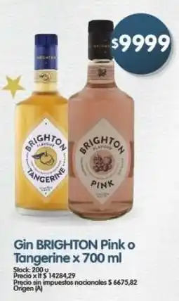 Supermercados Buenos Días Brighton gin pink o tangerine oferta