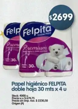 Supermercados Buenos Días Felpita papel higiénico oferta