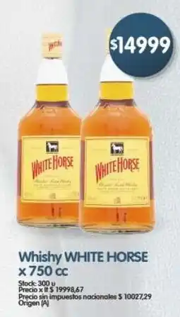 Supermercados Buenos Días White horse whishy oferta