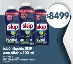 Supermercados Buenos Días Skip jabón líquido para diluir oferta