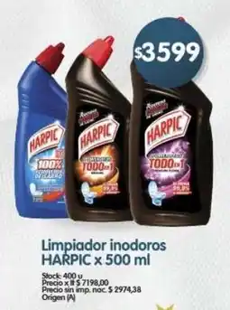 Supermercados Buenos Días Harpic limpiador inodoros oferta