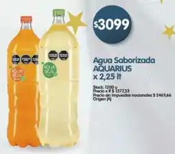 Supermercados Buenos Días Aquarius agua saborizada oferta