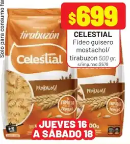 Almacor Celestial fideo guisero mostachol/ tirabuzon oferta