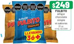 Almacor Fulbito alfajor chocolate simple oferta