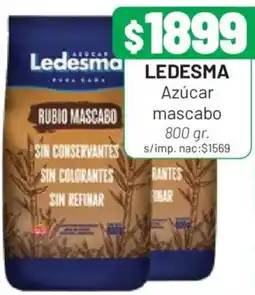 Almacor Ledesma azúcar mascabo oferta